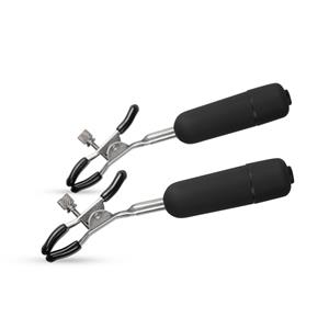 Easytoys Verstelbare Tepelklemmen Met Bullet Vibrator (2stuks)