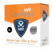 Safe Intense  Condooms (Ribs & Nobs)