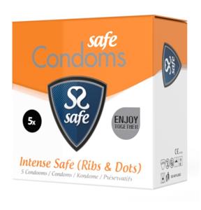 Safe Intense  Condooms (Ribs & Nobs)