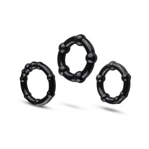 Easytoys Cockring Set Super Stretch - Zwart