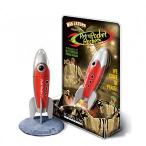 Big Teaze Toys Retro Pocket Rocket, rood/zilver