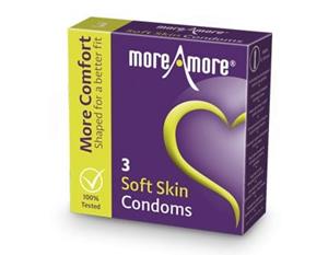 MoreAmore - Condoom Soft Skin 3 St.