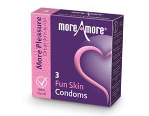 More Amore MoreAmore - Condom Fun Skin (3 pcs)