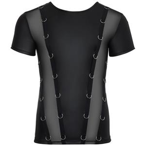 Erotic Treasure Wetlook Shirt Met Doorschijnende Inzet