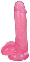 Lollicock Dildo Met Ballen 15 CM - Cherry Ice