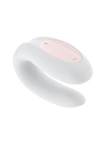 Satisfyer Double Joy Vibrator Voor Koppels Wit