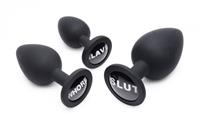 Master Series Dirty Words Buttplug Set