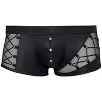 Erotic Treasure NEK Wetlook Boxer Met Netstof En Rijgdetail