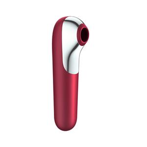 Satisfyer Dual Love Luchtdrukvibrator - Rood