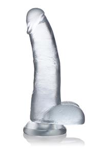 Jock C-Thru Transparante Dildo - 23 cm.