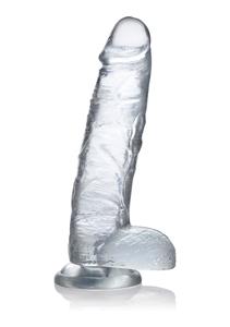 Jock C-Thru Transparante Dildo - 27 cm.