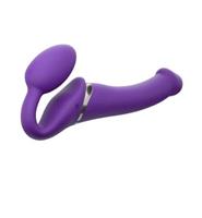 Strap-on-me Strap On Me - Strapless Vibrerende Voorbind Dildo - Maat M - Paars (1st)