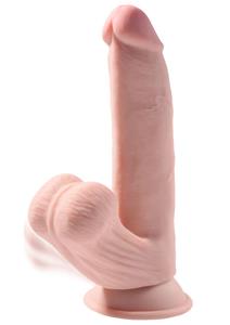 King Cock Plus Realistische Dildo Met Bewegende Balzak - 24 cm