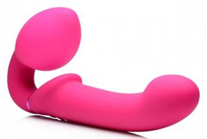 Strap U G-Pulse Vibrerende Strapless Dildo Met Afstandsbediening- Roze