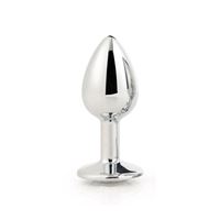 dreamtoys-gleaminglove Dream Toys - Gleaming Love - Aluminium buttplug met siersteen - Medium