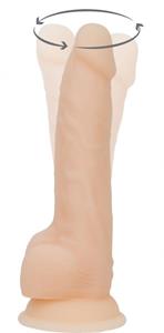 Naked Addiction Roterende & Vibrerende Vibrator Vanille 20 cm