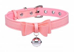 Golden Kitty Collar Met Kattenbelletje - Roze