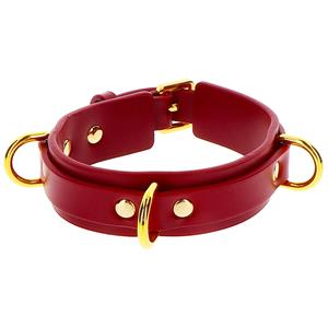 Taboom Bondage in Luxury Halsband Deluxe met D-Ring