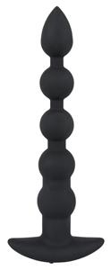 Erotic Treasure Oplaadbare anaal ketting - zwart siliconen