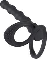 Black Velvets Penis-Hoden-Ring Penis-/Hodenring mit Analdildo