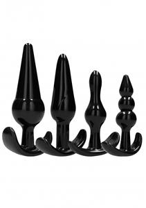 Sono 4-delige Buttplug Set voor Anaal Plezier - Zwart