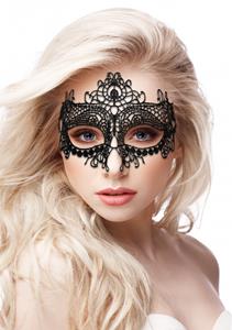 Queen Black Lace Mask - Black