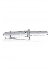 masterseries Master Series Brutus Glazen Dildo-thruster       - Doorzichtig