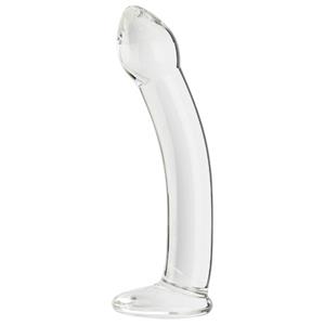 Sinful Curvy Doorzichtige Glazen Dildo      - Doorzichtig
