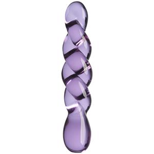 Sinful Twisted Lover Glazen Dildo 19.8 cm    - Rosé