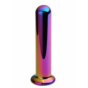 Sinful Rainbow Pillar Glazen Dildo 15,5 cm    - Gemengde kleuren