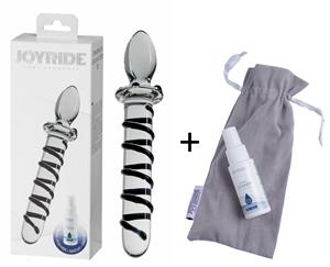 JOYRIDE Premium GlassiX 01 Glazen Dildo 20,5 cm   - Doorzichtig