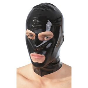 Late X Latex Masker        - Zwart - One Size