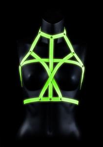 Ouch BH Harnas Glow in the Dark - Neon Groen/Zwart