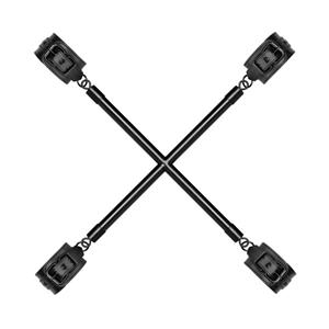 Bedroom Fantasies Hog Tie Cross Stang Met Boeien - Zwart