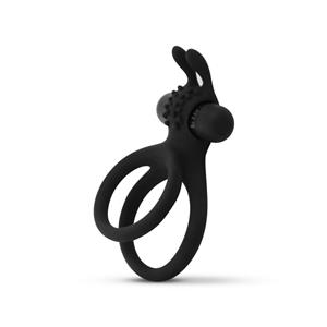 EasyToys Men Only Share Ring - Dubbele Vibrerende Cockring Met Rabbit Oortjes