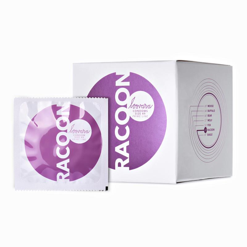  Racoon 49 Natuurlijke Condooms Maat 49 - 12 stuks