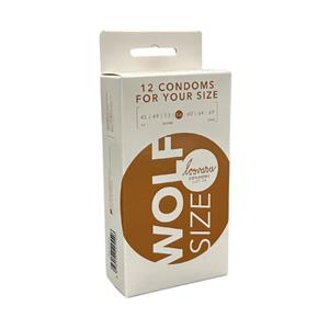 Loovara Intimate  Wolf 57 Natuurlijke Rubberen Condooms Maat 57 - 12 stuks