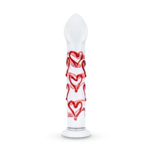 Gildo  Glazen Dildo Met Hartjes