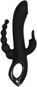 Evolved Novelties Evolved - Trifecta Rabbit Vibrator - Zwart