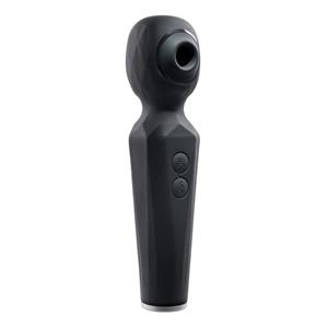 Evolved Novelties Evolved - Rainbow Sucker Wand Vibrator - Zwart