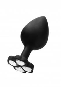 Ouch! Ouch Regular Diamond Buttplug met steentjes – Small