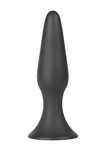 Simplicity NATHAN small conical butt-plug with suction cup - Black