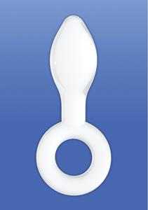 Chrystalino Plugger -  White glazen dildo