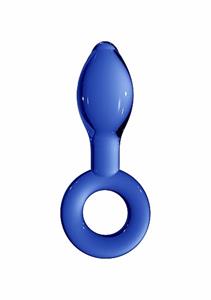 Chrystalino Plugger -  Blue glazen dildo