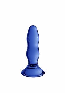 Chrystalino Pleaser Blue - Glazen Butt Plug