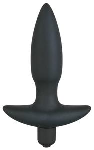 Erotic Treasure Black Velvets Vibrating Butt Plug Small