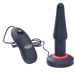 Malesation Dual Layer Silicone Butt Plug met Vibratie - Small