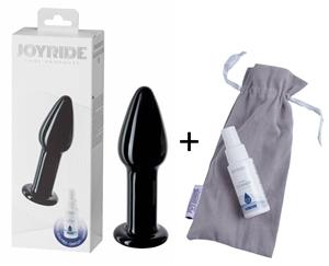 Joyride  Glazen buttplug - Zwart