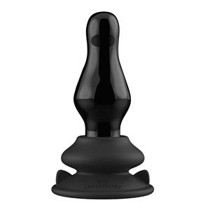 Erotic Treasure Glazen Butt Plug met Vibratie en afstandbediening