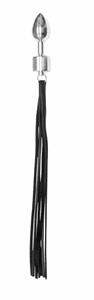 XX-Dreamtoys  aluminium Butt plug met leren zweep